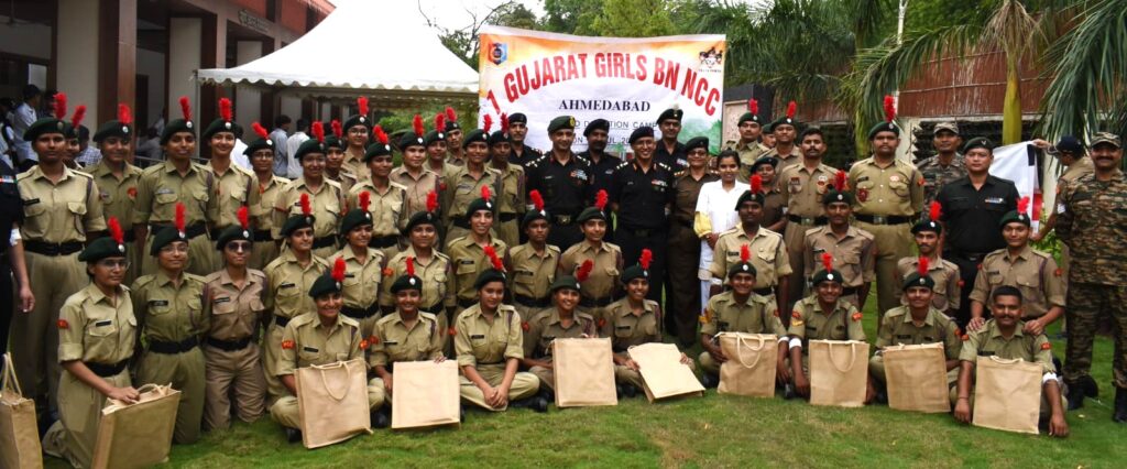 NCC cadets participated in blood donation camp at Lok Bhavan