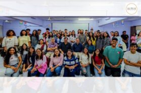 Welcome ceremony held at NIMCJ campus: Traditional welcome to new students of BAJMC