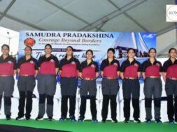 Nine women officers of the Indian Army conclude their 314-day sea voyage