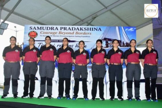 Nine women officers of the Indian Army conclude their 314-day sea voyage