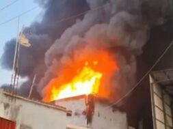 Fire at firecracker factory