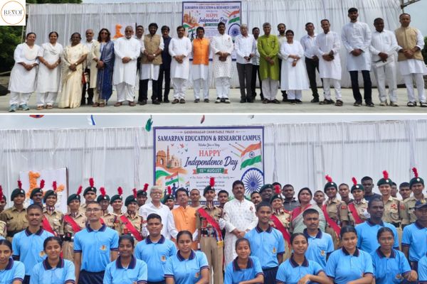 Independence Day celebration by Samarpan Arts and Commerce College