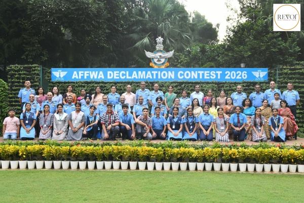 AFFWA National Declamation Competition 2026 held in Delhi: Air Force officers meet winners