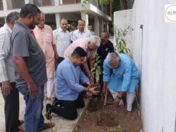 Tree plantation at Shri Madhav Seva Bhavan – Naroda through environment conservation activity