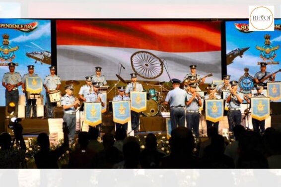 Musical performance by Indian Air Force Band Team at Bhuj Town Hall
