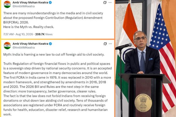 FCRA બિલ અંગે ભારતે અમેરિકાની 5 ગેરસમજ પર આપ્યો જવાબ, જાણો
