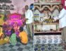 43 bottles of oil were distributed to the needy to light lamps
