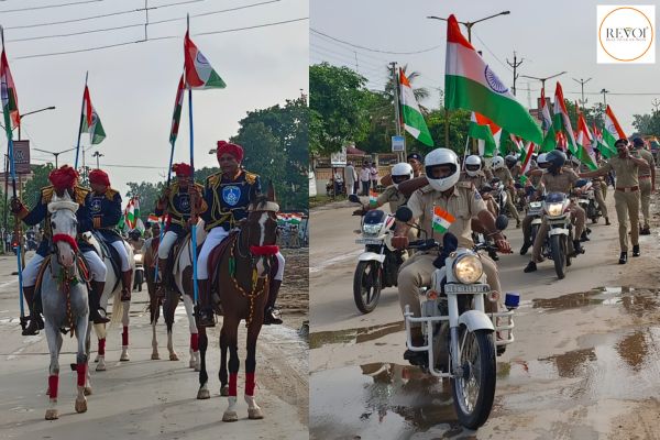 Grand Tiranga Yatra in Modasa: Citizens and police personnel joined enthusiastically