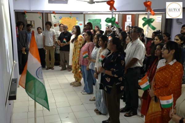 NIMCJ students celebrated Independence Day by watching a short film on Vande Mataram