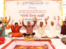 Groundbreaking ceremony of BAOU Regional Center at Palanpur