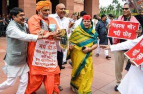 Case filed against Pappu Yadav for performing acrobatics in Parliament complex wearing saffron clothes