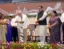 cheque distribution to the municipality