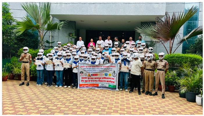 500 વિદ્યાર્થીઓએ માર્ગ સુરક્ષા અગ્રદૂત તરીકે તાલીમ મેળવી સક્રિય યોગદાનનો લીધો સંકલ્પ