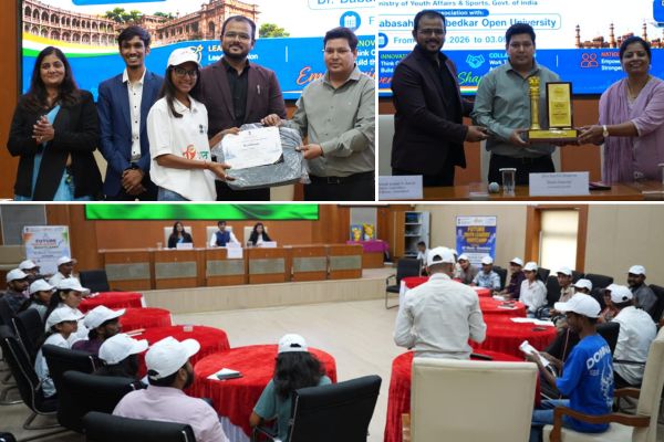 Grand conclusion of My Bharat - Ahmedabad 'Future Youth Leaders Bootcamp' at Ambedkar Open University
