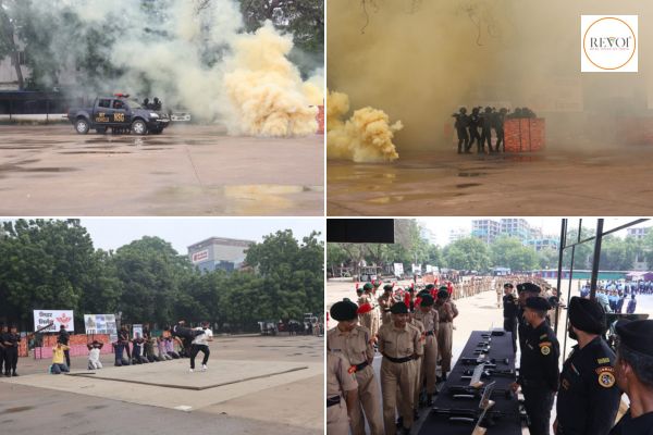 NCC cadets witnessed a high-level tactical demonstration performed by NSG Black Cat Commandos