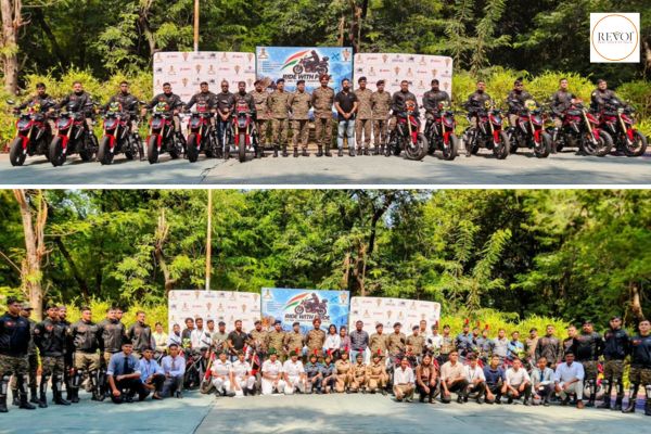 Motorcycle expedition "Ride with Pride" organized by the Indian Army's EME School, Vadodara.