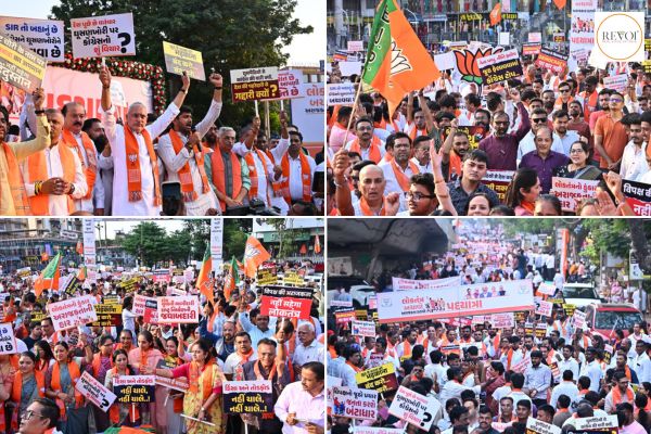 Massive demonstration by the BJP in Surat under the ‘Save Democracy, Remove Anarchy’ campaign